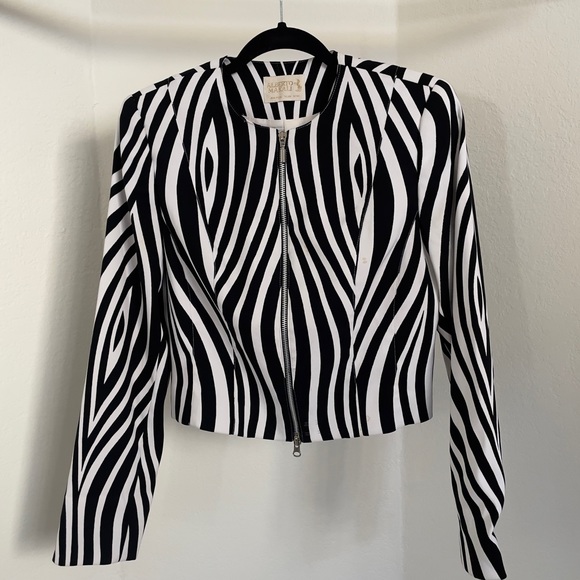 Alberto Makali Zebra Crop Jacket - Picture 2 of 13
